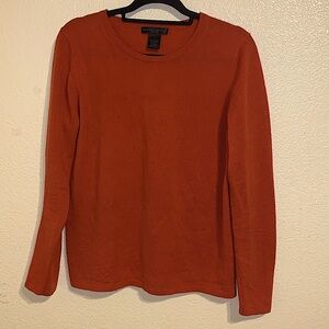 Preswick & Moore Vibrant Orange Crew Neck Sweater